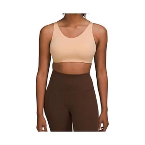 Lululemon In Alignment Bra Light Support Nude Women's Size 32DD - Picture 1 of 10
