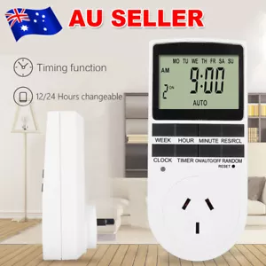 240V Timer Power Socket LCD Timer Switch Digital Programmable Electric AU Plug - Picture 1 of 11