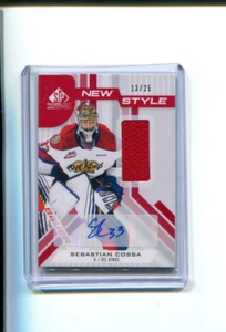 2021-22 CHL SP Game Used Edition New Style Red Sebastian Cossa Auto Jersey 13/25 - Picture 1 of 2