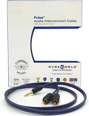 Mini Jack Wireworld Pulse 3.5mm a 2x Interconexión Analógica RCA Foto 1 de 4