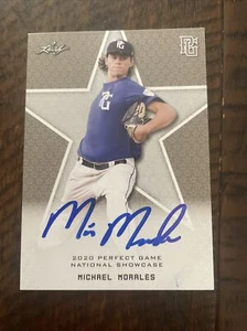 MICHAEL MORALES 2020 SEATTLE MARINERS LEAF PERFECT GAME RC #78 AUTOGRAPHED - Picture 1 of 3