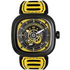 SevenFriday Men's Watch Racing Team Automatic Black and Yellow Dial Strap P3B-03