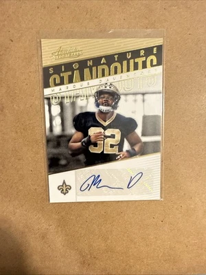 Marcus Davenport: 2018 Panini Absolute Autograph #SS-MD New Orleans Saints - Image 1 of 4