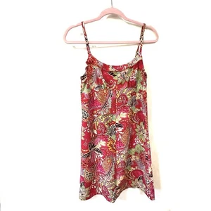 Vintage Y2K Jonathan Martin Retro Print Mini Dress Size S Spaghetti Strap - Picture 1 of 7