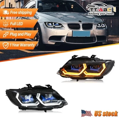 2x Faros LED Completos Para BMW Serie 3 E92 E93 2007-2010 Cupé 328i 335i xDrive Foto 1 de 4