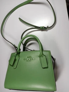 Mini bolso de mano de cuero Coach Andrea CP081 - Imagen 1 de 8