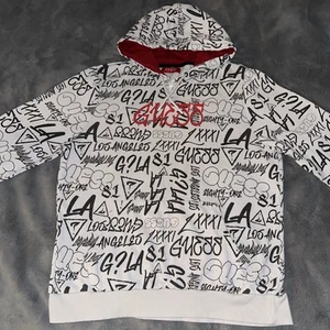 Guess Los Angeles Graffiti Sudadera con Capucha Grande Estampado Completo 2021 LA Street Art - Imagen 1 de 24