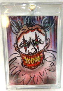 Bam! 1 of a kind Hand Painted Sketch Card by Bianca Thompson Rarest of Rare !!! - Picture 1 of 2