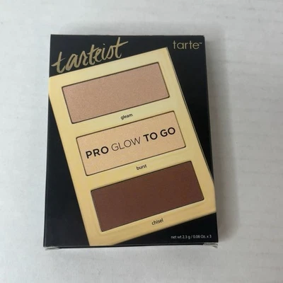Tarte tarteist Pro Glow To Go Highlight & Contour Palette Gleam Burst Chisel NIB - Image 1 of 4