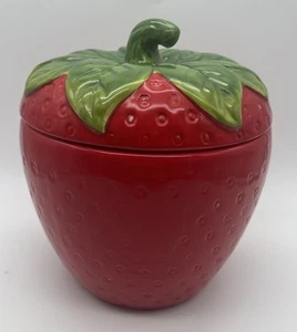 Arlington Designs Erdbeere große Keramik Keksdose EUC - Bild 1 von 7