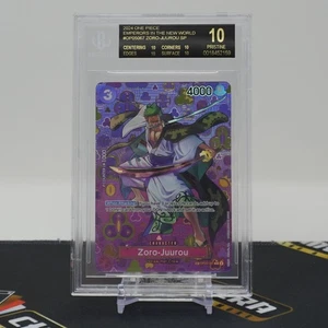 BGS 10 BLACK LABEL Zoro-Juurou SP #OP05-067 Emperors in the New World English - Picture 1 of 2