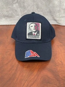 Baseballmütze Kappe Obama Progress USA verstellbar bestickt blau Einheitsgröße - Bild 1 von 7