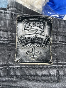 Rock Revival Mens Jeans Kemel Straight 42 X 32 - Picture 1 of 8