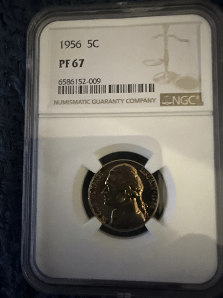 1956 Jefferson Proof Nickel NGC PF67 - Image 1 of 2
