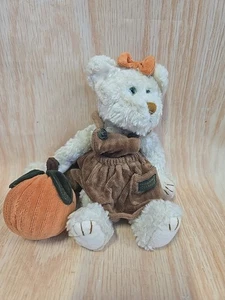 Peluche Boyds Bears FELINA CATTERWALL de felpa calabaza articulada 6” otoño acción de gracias - Imagen 1 de 9