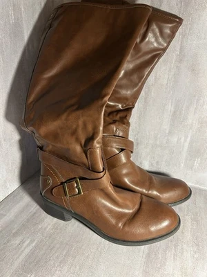 Botas ANA New Approach Marrón Talla 9 Cremallera Hasta la Rodilla Hebilla Montar A17 Foto 1 de 4