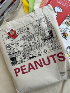 Peanuts Snoopy and Friend Canvas Tote bag NWT - Picture 1 of 11