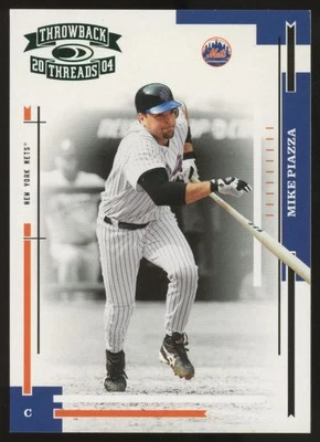 Donruss Baseball Mike Piazza Throwback Threads 2004/25 #128 Foto 1 de 2