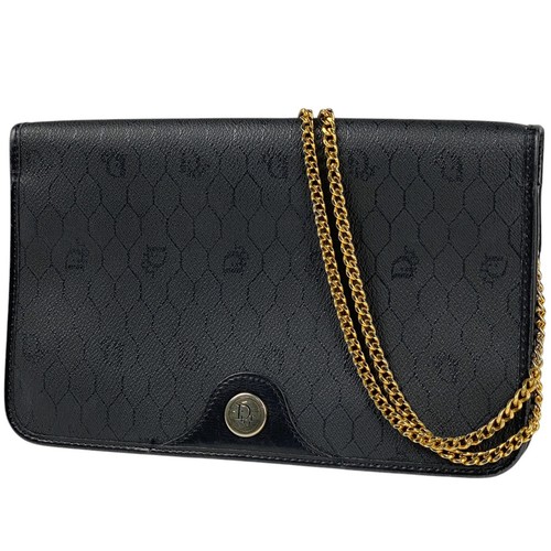 Christian Dior Borsa a tracolla con catena modello a nido d'ape 2WAY pochette tracolla...