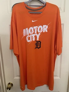 MLB Detroit Tigers Baseball Nike Dri Fit T-Shirt orange Erwachsene Unisex 3XL - Bild 1 von 5