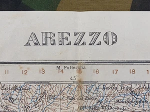 Mapa de ITALIA ALIADO SEGUNDA GUERRA MUNDIAL titulado "AREZZO" (BATALLA DE LA LÍNEA AREZZO) - Imagen 1 de 12