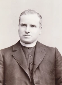 KABINETTKARTE SCHÖNER PRIESTER STUDIO LOS ANGELES CA FOTO 5x7 VIKTORIANISCHE ÄRA 1800er - Bild 1 von 3