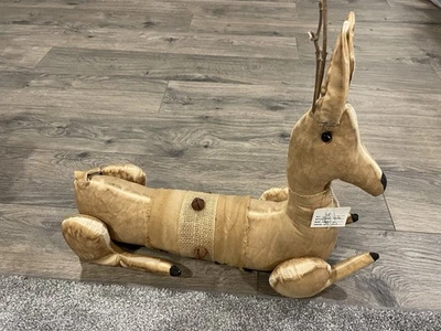 Tela Primitiva Ciervo Reno Decoración Navidad Decoración  Foto 1 de 4