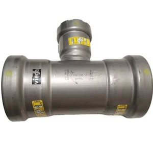 VIEGA MEGAPRESS G - 2-1/2" x 2-1/2" x 1-1/4" Reducing Tee - HNBR - STD S58 CS - Picture 1 of 8