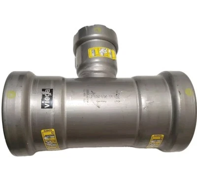 VIEGA MEGAPRESS G - 2-1/2" x 2-1/2" x 1-1/4" Reducing Tee - HNBR - STD S58 CS - Image 1 of 4