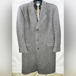 Hammersley Wool & Cashmere Old Money Quiet Luxury Trench Coat, Large - Picture 1 of 8