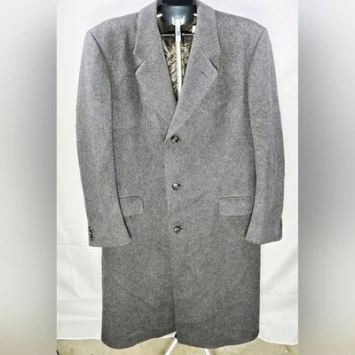 Hammersley Wool & Cashmere Old Money Quiet Luxury Trench Coat, Large - Image 1 of 4