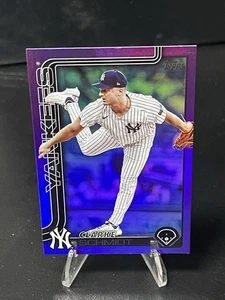2025 Topps Serie 2 #395 Clarke Schmidt Lámina Púrpura SP/250 New York Yankees - Imagen 1 de 2