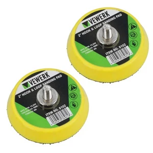 2" / 50mm Sanding Polishing / Backing Pad With M6 Thread For Air Sander 2PK - Picture 1 of 7
