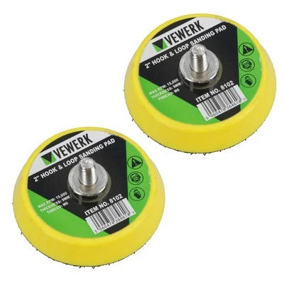 Almohadilla de pulido/respaldo de lijado de 2"/50 mm con rosca M6 para lijadora de aire 2PK Foto 1 de 4