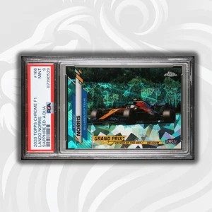 PSA 9 - /99 - RC - Lando Norris #166 - Aqua - 2020 Topps Chrome F1 - Rookie Card - Bild 1 von 3