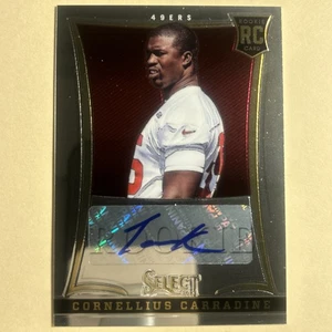 2013 Panini Select Cornellius Carradine Rookie Auto /499 #140 49ers Rookie - Bild 1 von 2
