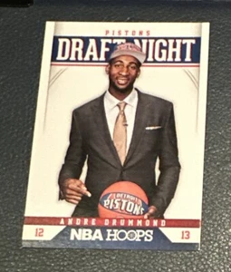 2012-13 NBA Hoops Draft Night Andre Drummond Rookie RC #9 Detroit Pistons - Picture 1 of 2