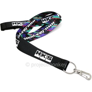 HKS 51007-AK229 Premium Goods Neck Strap Lanyard Key Chain Holder Genuine JDM - Picture 1 of 2