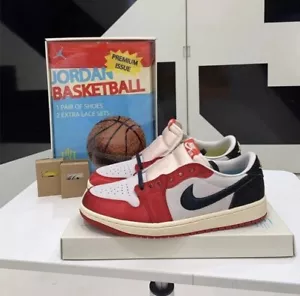 Air Jordan 1 Low OG x Trophy Room 'Sail/Black/Varsity Red' (2024) US8 - Picture 1 of 5