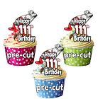 PRECUT Paint & Brush Art Craft 12 Cupcake Toppers Birthday Decorations ANY AGE