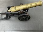 Victorian Antique BRASS cannon  17.5