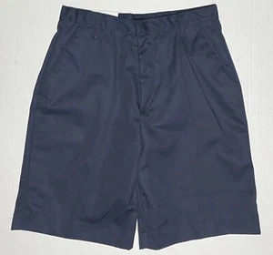Galaxy School Uniform Navy Blue Pleated Shorts size 16H (30”waist) - Picture 1 of 5
