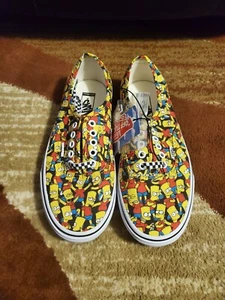Vans Customs The Simpsons Bart Simpson all over print Mens Sz 8/Wmn Sz 9.5 - Picture 1 of 4