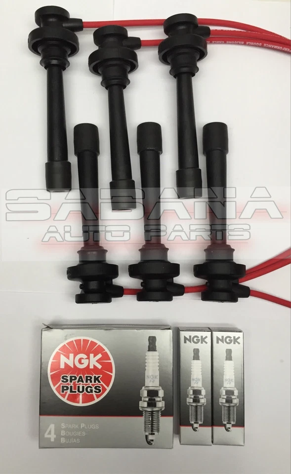 Made In USA Spark Plug Wire Set Montero Montero Sport With NGK Copper Plugs - Image 1 of 1