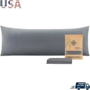 Ultra Soft Microfiber Body Pillowcase Envelope Closure Durable Pillow Cover New - Picture 1 of 7