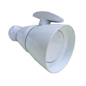 Simpatico 82315W Solid Brass Shower Head, With 2-1/2" Face, White Finish - Picture 1 of 1