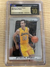 2013-14 Panini Prizm #85 Steve Nash Los Angeles Lakers CGC 10 Black Pristine
