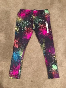 SO Full Length Leggings for Girls - Watercolor Splatter - Size 14 1/2 New/NWT - Picture 1 of 2