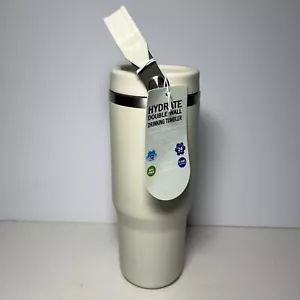 Vaso para beber de doble pared blanco hidratado 0,89 L 30 oz capacidad con mango - Imagen 1 de 5