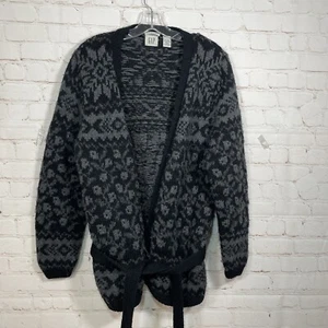 Gap Mohair Wool Open Aztec Cardigan Sweater Womens Small Western Knit By Hand - Picture 1 of 9